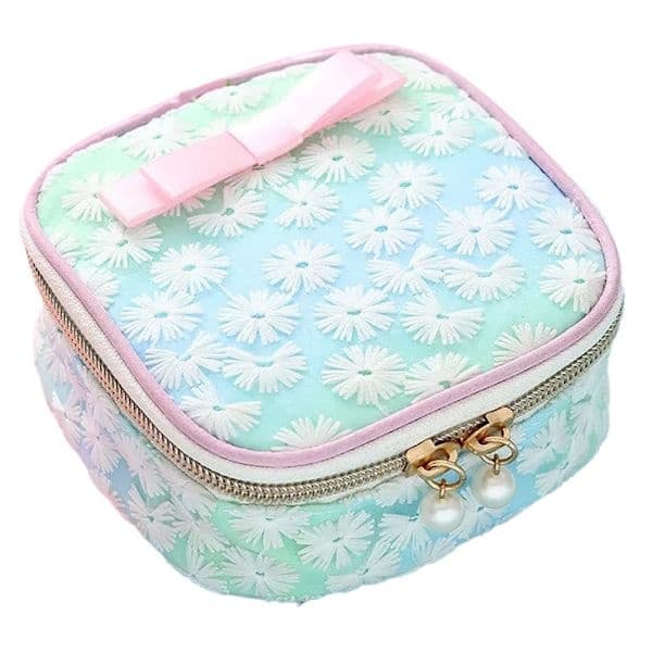 Sanitetsbindor Väska Sanitetspåse Organizer Hållare Broderi