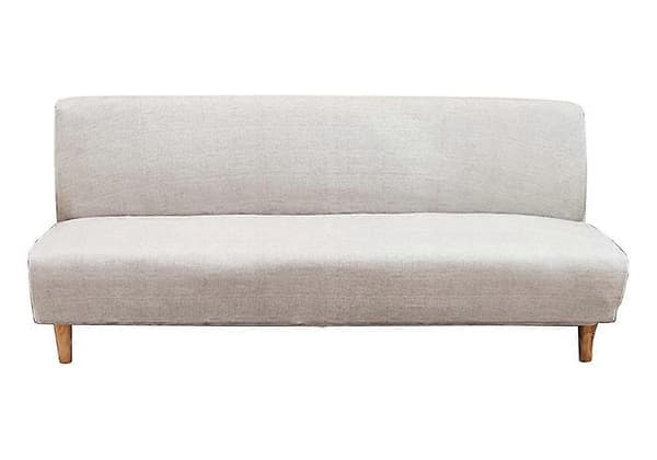 Sofaovertræk uden armlæn stræk armløs sofa sengetæppe 2-personers sofaovertræk
