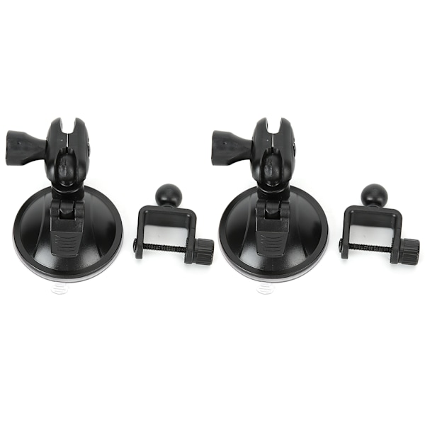2 stk. 360 graders roterende videokamerafeste for bil med sugekopp, 65 mm GPS-sugekoppholder U-formet hode