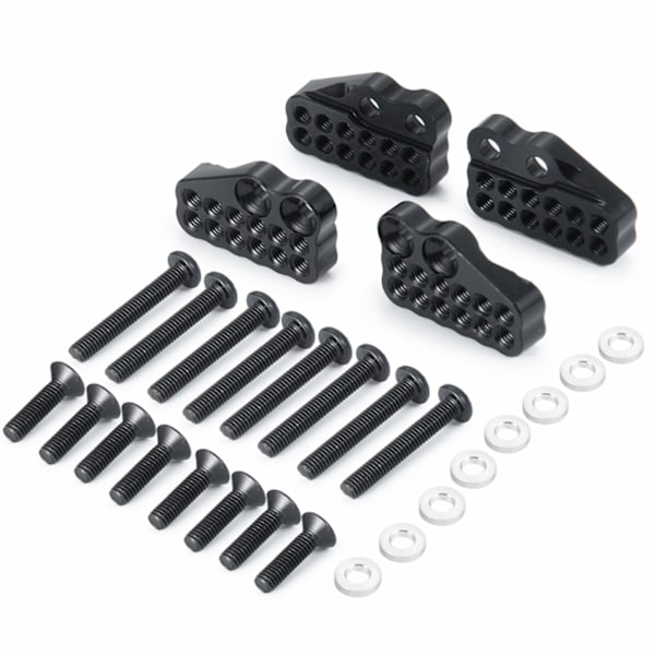 4st RC 1/10 aluminiumlegering stötdämparfäste för Axial SCX10 III AXI03004 CAPRA 1/10 RC biluppgraderingsdelar