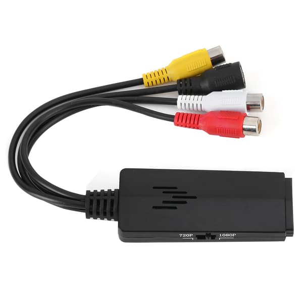 Universal Mini AV til HDMI-konverter Kort Linje Høyoppløselig Videoadapter AV2HDMI
