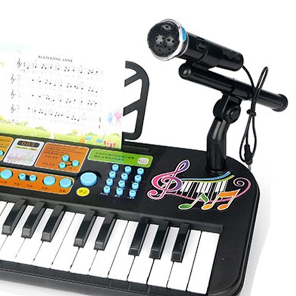 Elektroniskt Digitalt Piano för Barn Hushåll Bärbar Keyboard Piano för Nybörjare 37 Tangenter