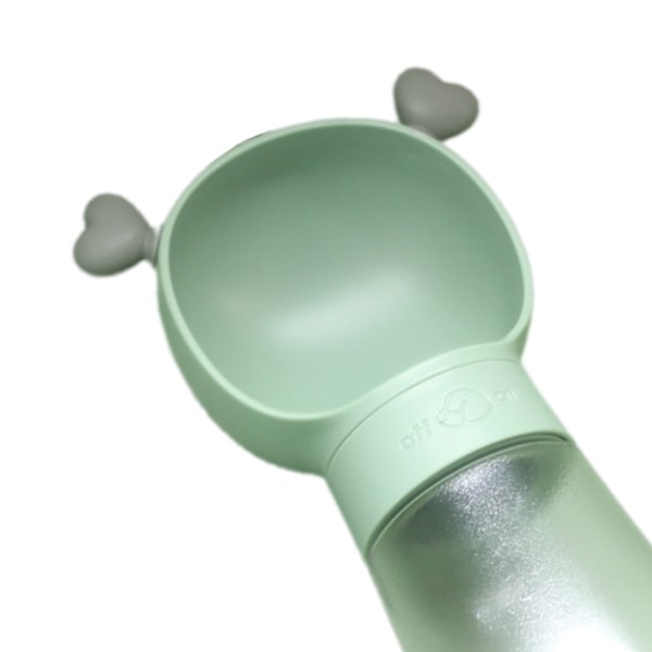 Koiran Vedenpullo Kannettava Söpö Läpinäkyvä Koiran Vedenjakaja Ruokinnan Kanssa Koiran Vedenjakelutarvikkeille 350ml 200ml Söpö Ruohonvihreä
