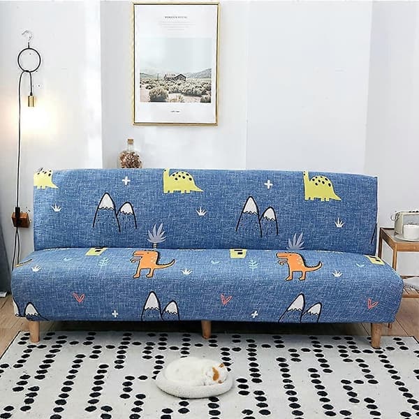 Armless Sofa Cover Stretch Sofa Cover 2-seater 3-seater Armless Sofa Bed