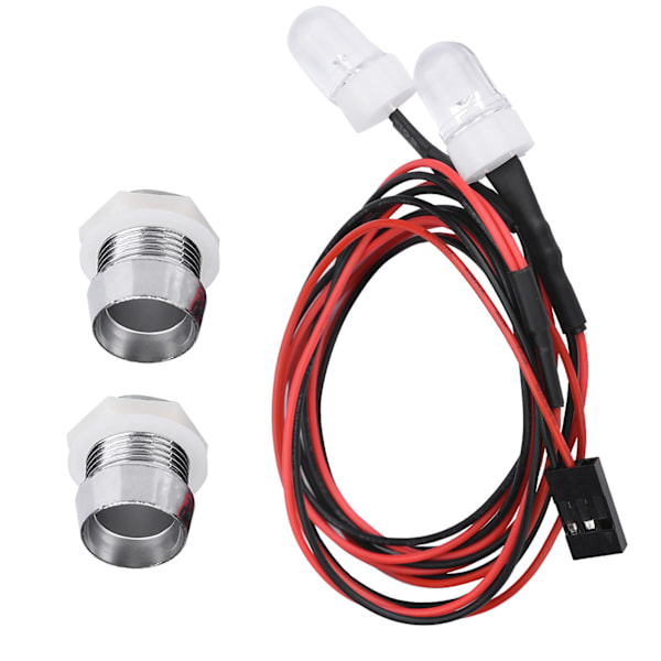 2 KPL 20 mm ajovalot RC-tarvikkeet LED-valot malli Drift Car Vehicle -autoon (20# valkoinen valo)