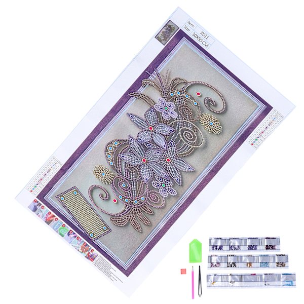 Diamond Painting Plante Blomst DIY 5D Punkt Diamant Specialformet Krystal Diamant Maleri Dekoration