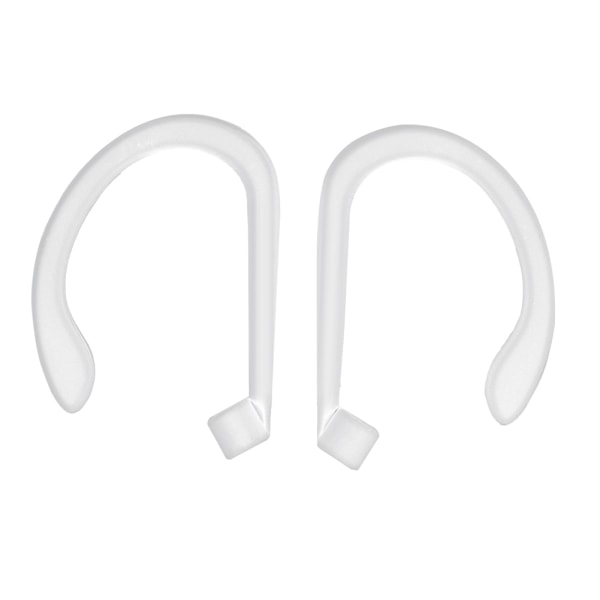 Høretelefonholder til AirPods Bluetooth Headset - Silikone ørebøjle krogklemme til sport (hvid)