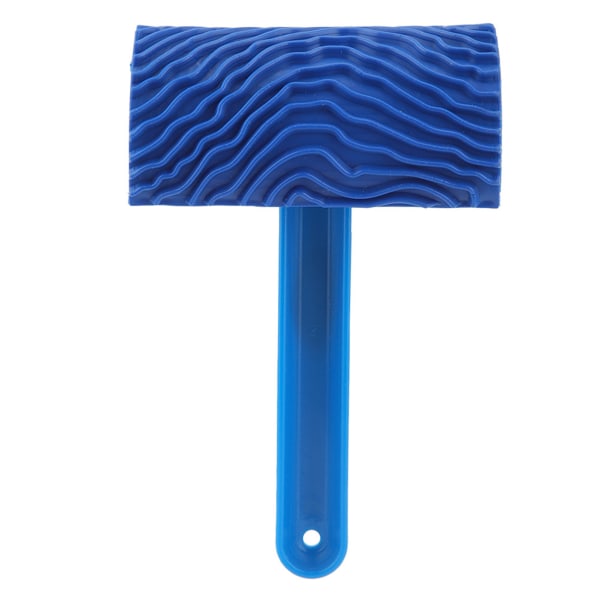 Trekorn malingsrulle - blå, med håndtak, DIY veggdekorasjonsverktøy