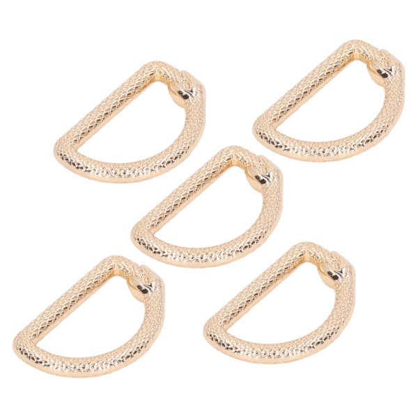 20 stk. Metall D-ringer Serpentin Lukkede D-ringer Spenne Sink Legering DIY Veske D-ringer for Bagasje Håndveske Stropper