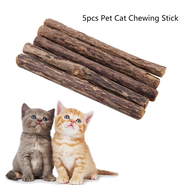 Luonnollinen Matatabi Chew Stick - 5kpl kissanminttu-infuusiopuruherkkuja kissoille