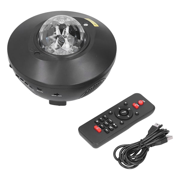 LED-stjerneprojektor USB-drevet nattlyslampe Bluetooth-tilkobling musikkspiller for barn