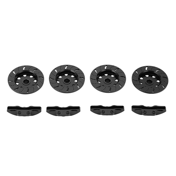 RC-bremseskive aluminiumlegering høy styrke 1/10 Fjernstyrt Bilmetall Oppgraderingsdeler for Axial RBX10Black