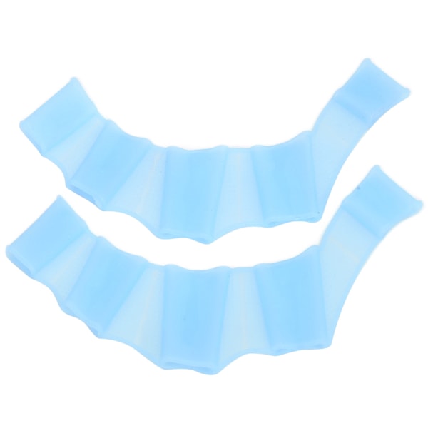 1 par Simhandfängsel Flippers Silikon Simfinger Näthandskar Swim Palm FingerBlue S