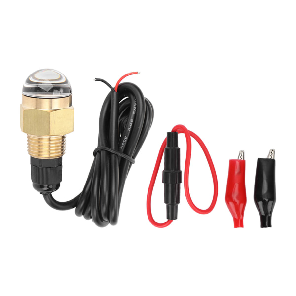 Dräneringsplugg LED-ljus IP68 Vattentät 1/2tums gänga 840LM Undervattenslampa Universal för Yachtfartyg