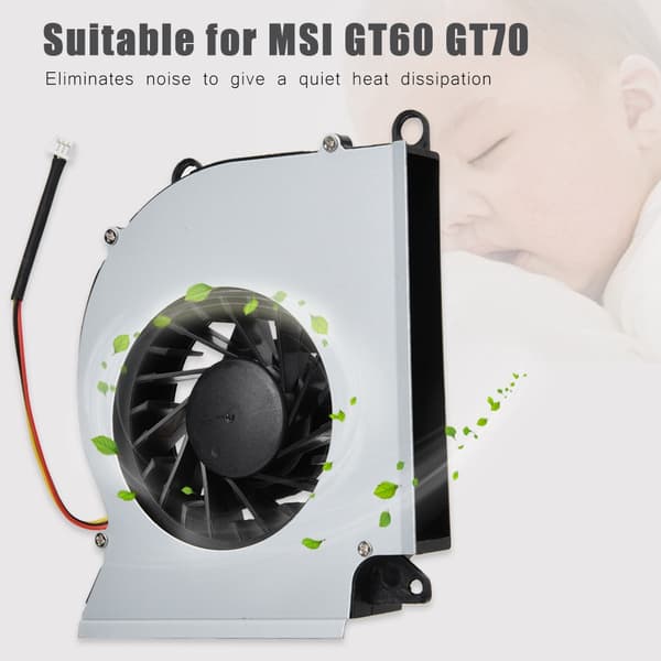 Hurtig varmeafledning Intern CUP køleventilator Stille blæser til MSI GT60 GT70