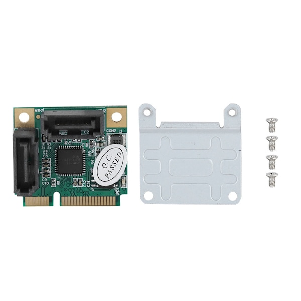 Mini 2 port PCI-e PCI til SATA 3.0 6Gbps Konverter Harddisk Udvidelseskort til Windows