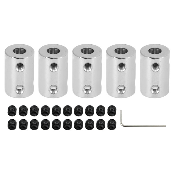 5 st Axelförbandssats 6‑8mm Motor Koppling 4mm Hål 22mm Längd 14mm Diameter Fogkoppling för Mekanisk Transmission