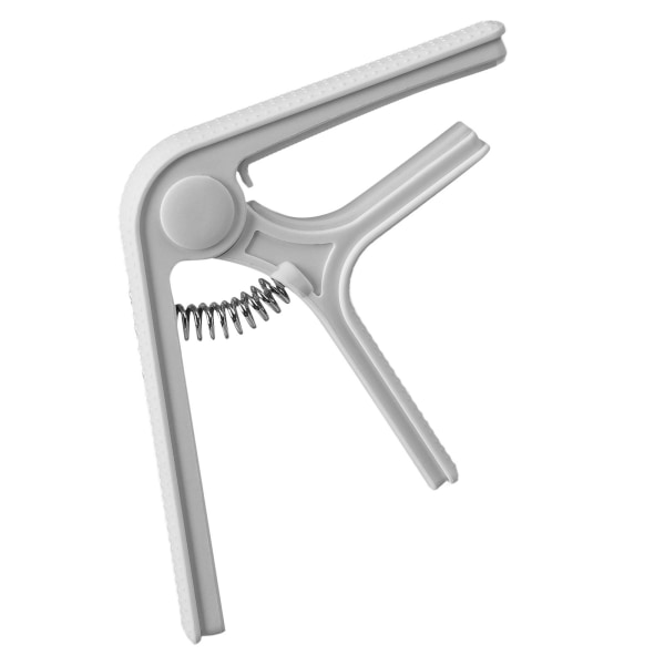 Gitarr Capo Clip Clamp med Non Slip Point Universal Great Protection Ukulele Elgitarr Capo White