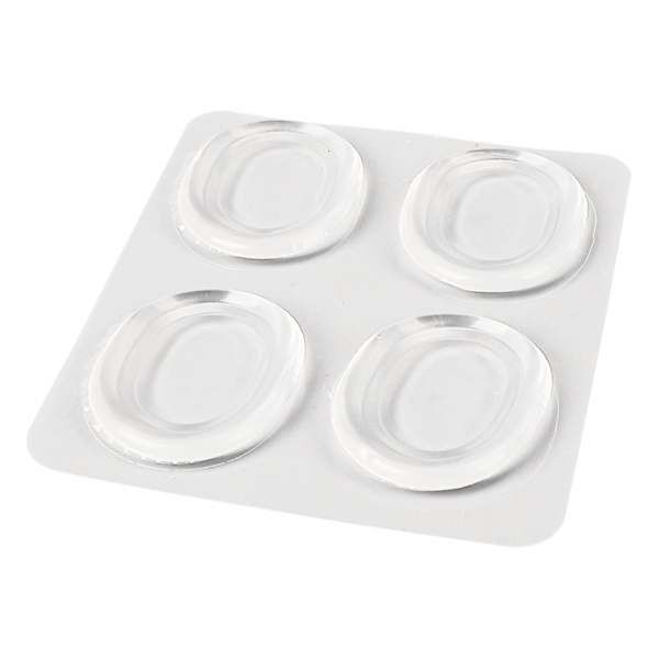 4st Drum Mute Pad Silikon Transparent Mjuk självhäftande Drum Dämpare Ljuddämpare