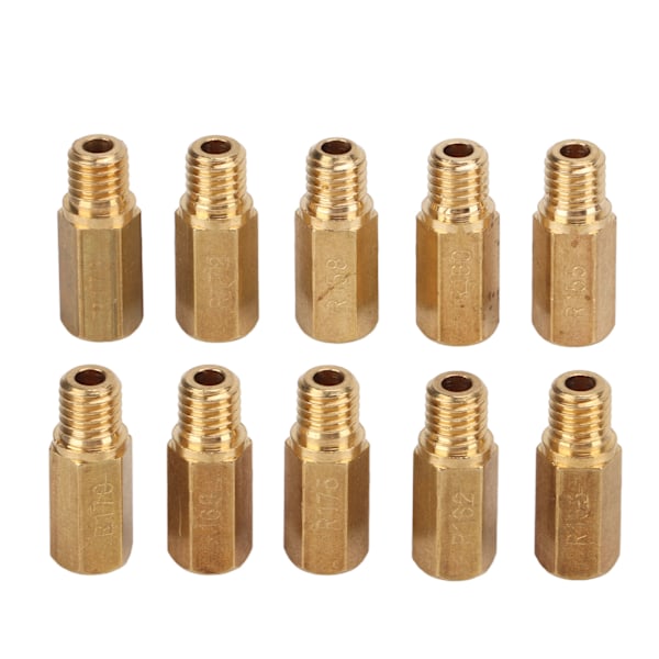 10 stk. Forgaser Hoveddyser Sæt Metal Carb Tilbehør Udskiftning til Keihin FCR MX PWK PWM PE PJ 155‑178