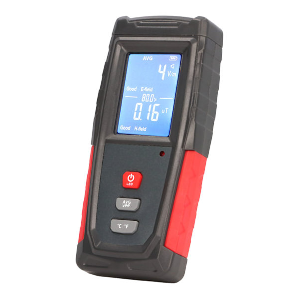 Elektromagnetisk stråling Automatisk Alarm Plast Tester EMF-Inspektion 3,7V 600mAh