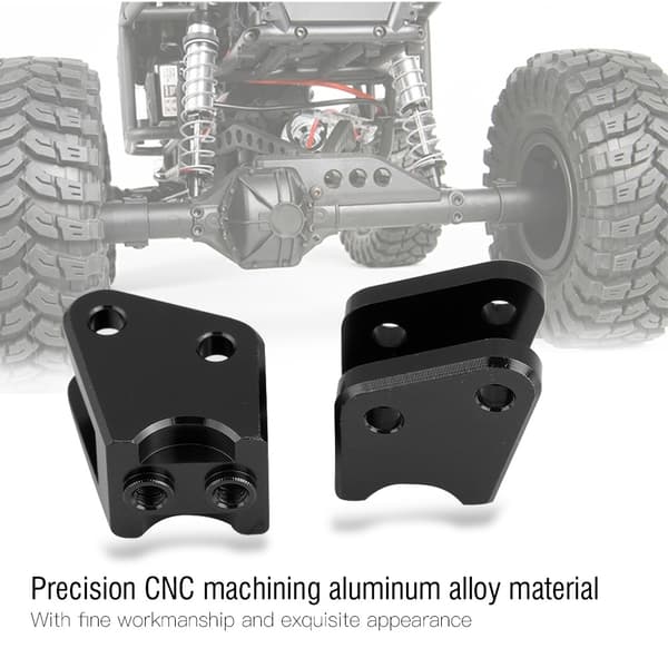 Trækstangssæde af aluminiumslegering til AXIAL Wraith AX90056 RC Crawler Car (Sort)