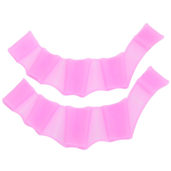 1 par simhandbojor simfötter Silikon simfingervävshandskar Swim Palm Finger Purple L