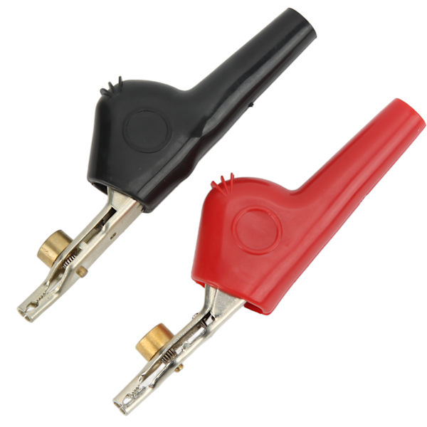 1 sett ikke-stripping testklips med nål PVC Cupronickel elektriske klemmer 25 mm åpning