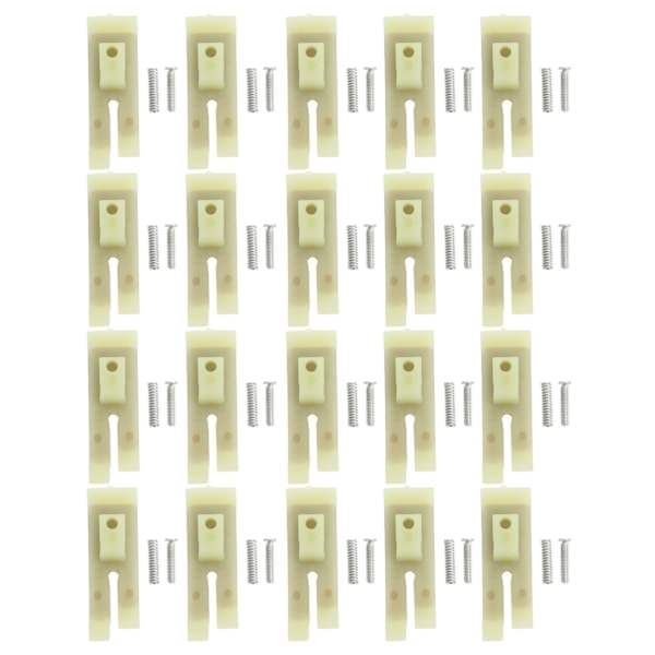 20 Set Pressarfot Plast Symaskinsfot Bärbar Pressarfotsset med Skruvar Fjädrar Symaskin Pressarfot