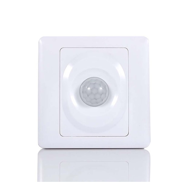 220V Automatisk Infraröd PIR Rörelsesensor Brytare Väggmontering LED Nattlampa