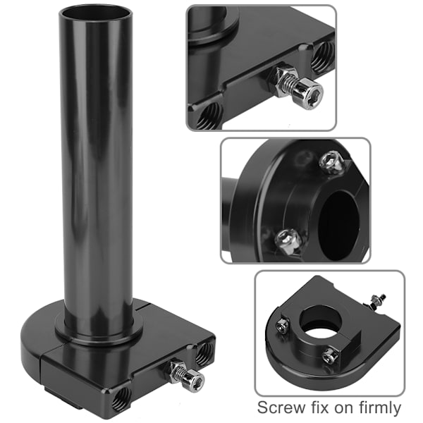 22mm Aluminium Motorsykkel Modifisert Rask Twister Styre Throttle Turn Grip Svart