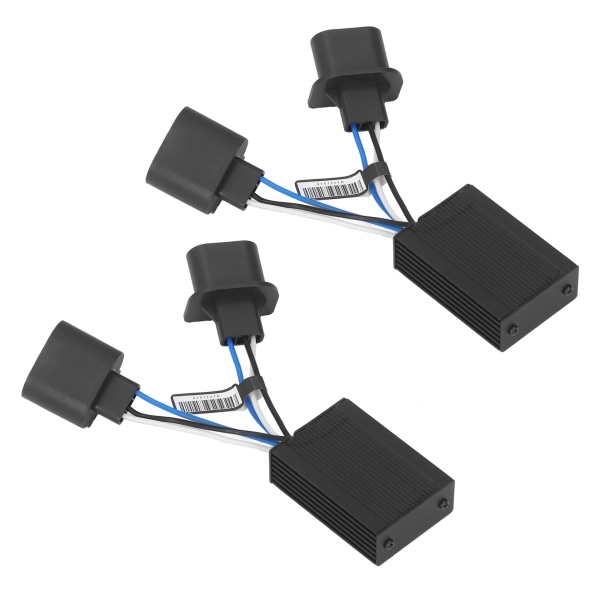 2 st LED Canbus Decoder Bilstrålkastare Glödlampa På Av Flimmer Problem Fel Adapter H13