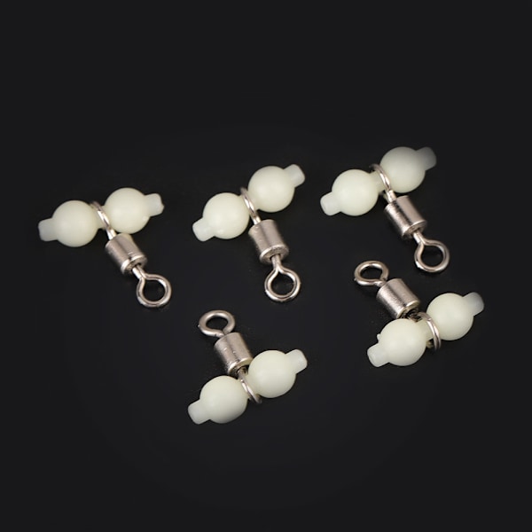 5 st Luminous Fishing Rolling Swivels Connector Havsfiskeredskap (S)