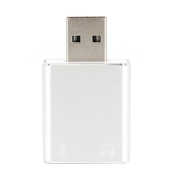USB Lydkort 7.1 Kanal Driverfri Lydgrensesnitt Lydkortadapter for Bærbar PC