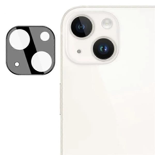 Camera Protector for iPhone 13 mini 5.4 inch/iPhone 13 6.1 inch HD Full Black Silk Printed Lens