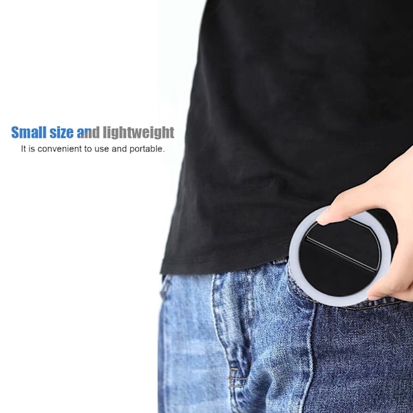 Selfie LED Ring Flash Lys Bærbar Telefon Selfie Lampe Lysende Clip Lampe til iPhone (Sort)