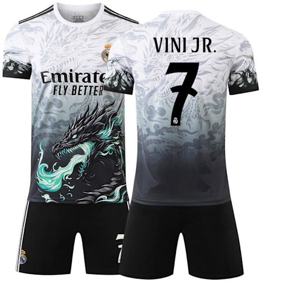 Real Madrid specialutgåva Dragon 7 tröja, barn och vuxna, fotbollströja 18