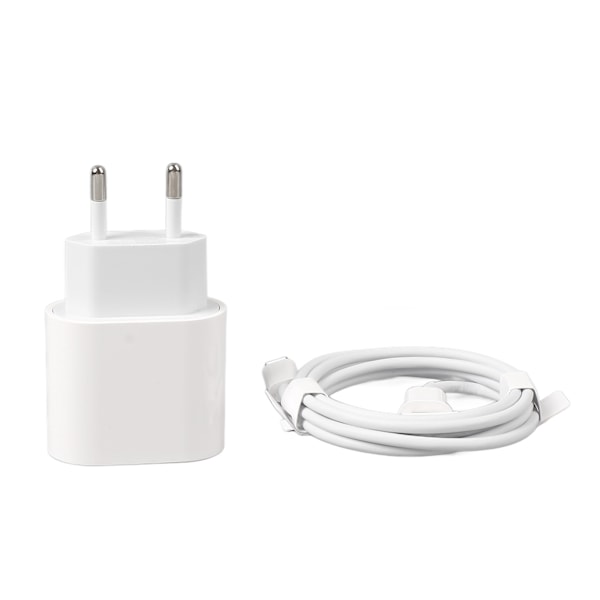 20W Puhelimen Lataussovitin Type C - IOS-liitäntäkaapeli Pikalataus PD Seinälaturi 1 metrin Latauskaapelilla Iphonelle EU-pistoke 100‑240V