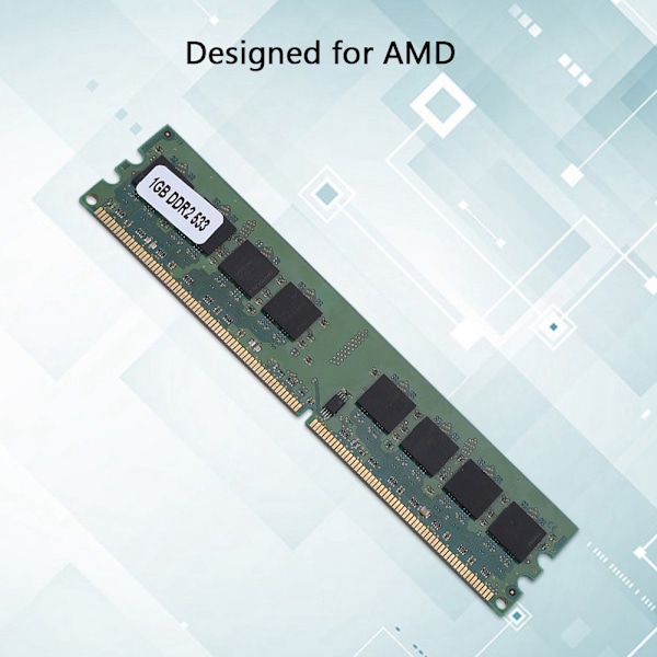 533MHz Nopea tiedonsiirto DDR2 -muistimoduuli Suuri 1GB 240 Pin DDR2 AMD:lle