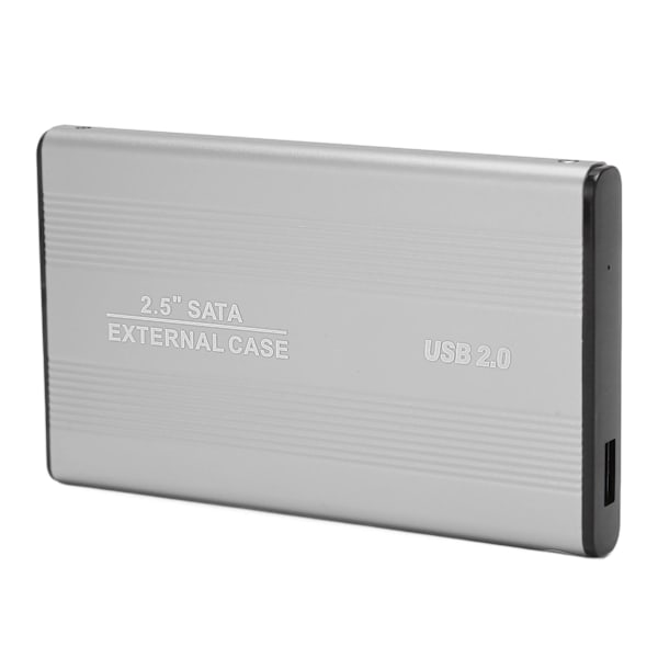 Ulkoinen kiintolevy 2,5 tuuman ohut USB 2.0 nopea Plug and Play -mobiilikiintolevy tietokoneelle PC-matkoille hopea 320GB