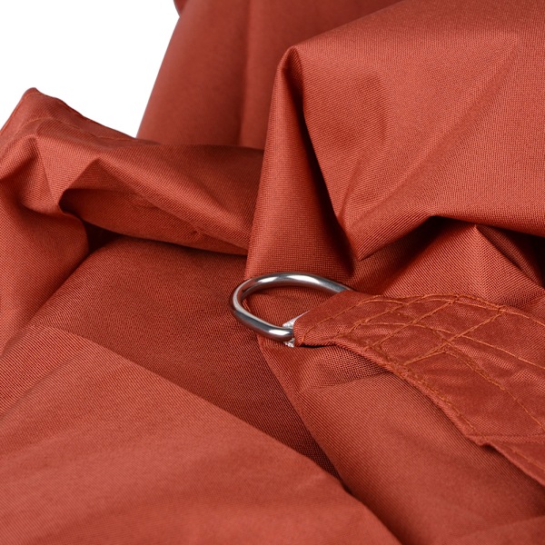 Sail Shade Polyester Oxford Duk UV Block Grå Solskydd Segel för uteplats Bakgård Park Lekplats Gräsmatta 12x12x12ft