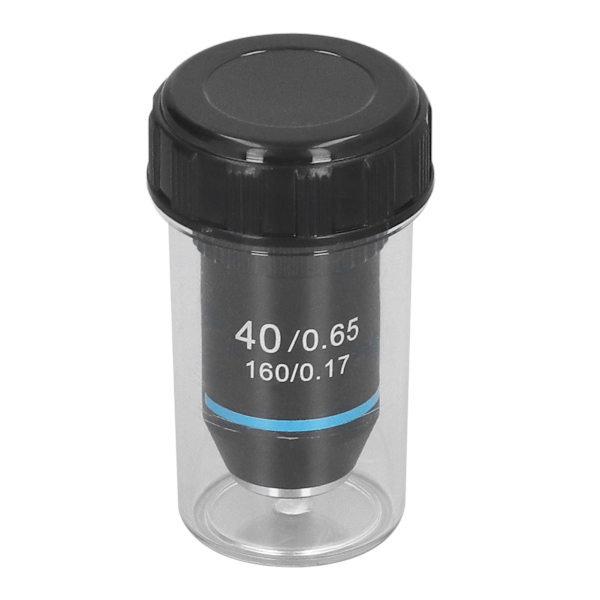 Akromatisk mikroskopobjektiv 40X høy forstørrelse 20,2 mm gjengestandard RMS svart 195