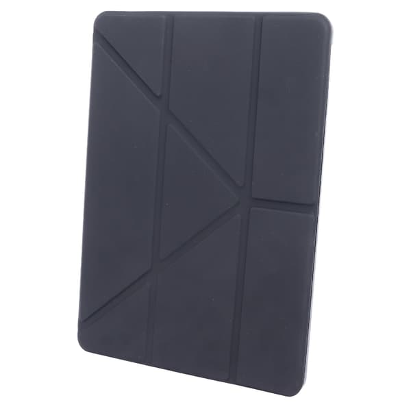 Tablet Case Sort Blød TPU Præcise Udskæringer Blyantholder Multi-Vinkel Support Case til IOS Tablet 10.2in 10.5in