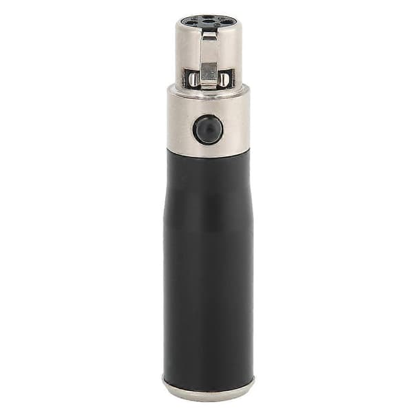 2 stk Mini XLR 3-pin Han til Mini XLR 4-pin Hun Zinklegering Hus Lydadapterstik
