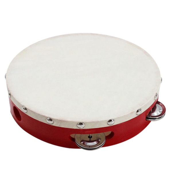 Tamburin Justerbar Komfortabelt Grip Håndholdt Tromle Børnemusik Uddannelsesinstrument 8 tommer
