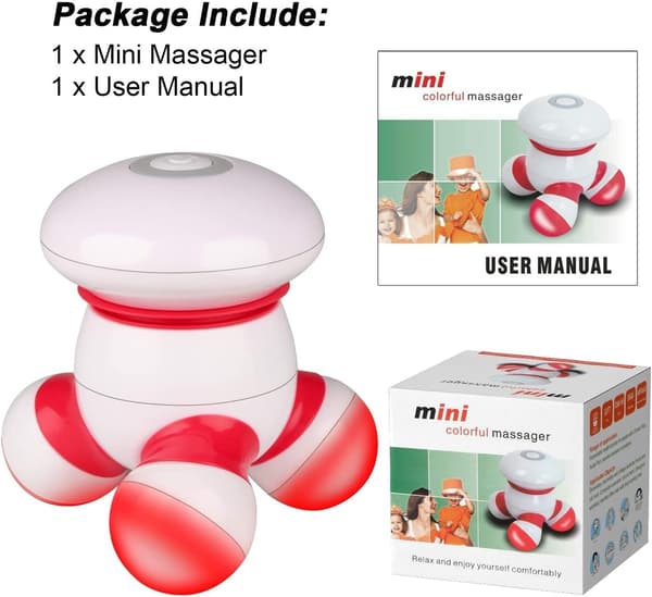 Trådløs Mini Massageapparat Bærbar Håndholdt Elektrisk Vibrerende Dybdevævsmassage