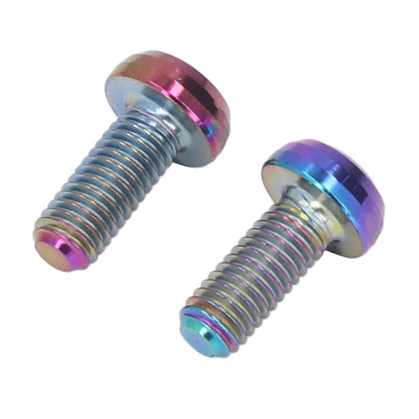 RISK 2 stk Cykel Flaskeholder Skruer M5x12mm Vandflaskeholder Bolte Cykel Flaskeholder Skruer til Fastgørelse af Gassylinder Sæde