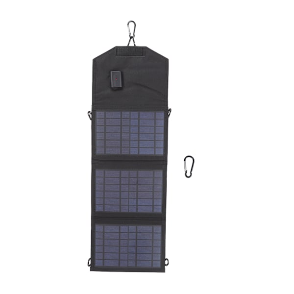 Bærbar foldbar solcelle-strømbank med kroge til camping 10,5W 5V