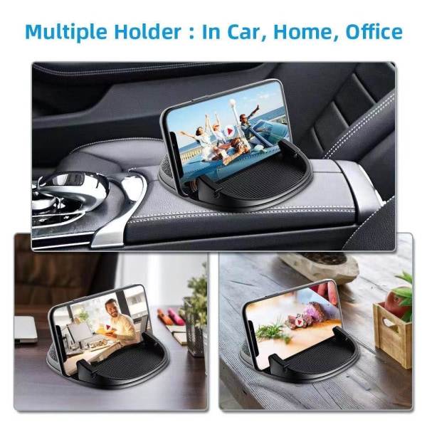 Mobiltelefonhållare för bil, Mobiltelefonhållare för halkfri instrumentbräda som är kompatibel med andra smartphones (svart)