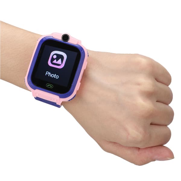 Smartwatch Multifunktionell Digital Armbandsur för Barn IOS/AndroidQ12 Rosa